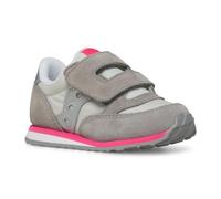 Saucony Originals Baby Jazz HL Sneaker, Grey/Silver/Pink, 27 EU