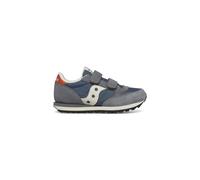 Saucony Originals Jazz Double HL Sneaker, Grau/Blau/Orange, 33.5 EU