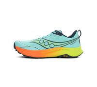 Saucony Peregrine 16 Damen Laufschuhe Aqua/Citron Damen 42.5 BLAU