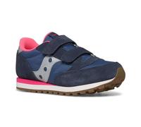 Saucony SA8O3 Jazz Double HL Sneaker, Navy/Silver/Pink, 43 EU