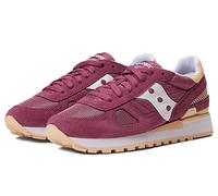 Saucony Shadow Original S1108-821 Red/Purple - sportlicher Schnürschuh - Damenschuhe Sneaker, Mehrfarbig, Leder/Textil