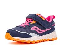 Saucony Unisex Kinder Peregrine Shield Kdz a/C Sneaker (kleines großes Kind), Marineblau/Pink, 13 Little Kid