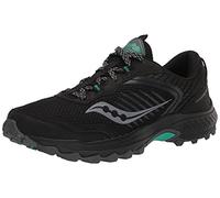 Saucony Women's Excursion TR15 Trail Running Shoe, Black/Jade, 9