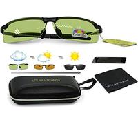 Saulmann® SM7877 Polarisierte & Photochromatische selbsttönende Sonnenbrille, UV-Schutz, für Auto Fahren, Angeln, Golf und andere Outdoor Sport Aktivitäten
