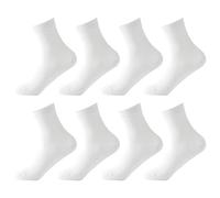 SAUTRV Mesh Mid Tube Socken Herren Baumwolle Socken Sommer Herren Socken Schwarz Dünn Atmungsaktiv Schweißabsorbierende Business Socken Proof Socken für Männer, weiß, Einheitsgröße