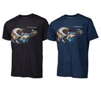 Savage Gear Cannibal T-Shirt - Schnelltrocknendes, atmungsaktives Angel- und Outdoor-Shirt mit Raubtier-Print | Leicht, feuchtigkeitsableitend für Angler, Camper und Jäger L