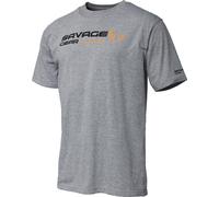 Savage-Gear Signature Logo T-Shirt Größe XXL Farbe Grey Melange