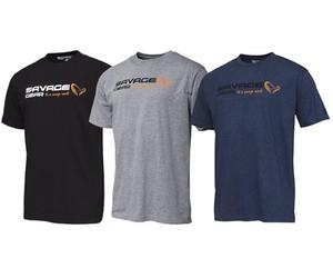 Savage Gear Unisex Signature Logo T-Shirt, Schwarze Tinte, XL EU