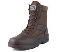 Savage Island Leder Stiefel Kampfstiefel Einsatzstiefel Militär Bundeswehr Wandern Tactical Boot Braun