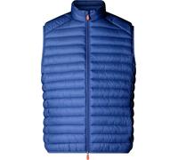 SAVE THE DUCK Steppweste Herren Stehkragen Mikrofaser blau, XXL