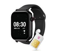SaveFamily SaveWatch+ Kinder Smartwatch mit Telekom SIM-Karte + 30€ Amazon-Gutschein nach Registrierung - Kinderuhr mit GPS und Anruf Funktion, Nachrichten, Schulmodus, SOS (Mint | Schwarz)