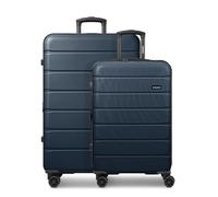 SAXOLINE Koffer-Set 2-teilig für Damen und Herren | Reise-Trolleys 50 x 31 x 76 cm aus hochwertigem, stoßfestem ABS Material | Erweiterbar & Teleskopgriff |Miami Serie