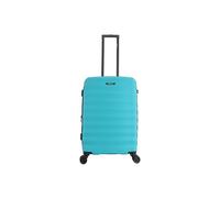 Koffer SAXOLINE "Flow", Gr. B/H/T: 46.00cm x 66cm x 26cm, blau (türkis), casual, Koffer, aus ABS-Material (53700942-0) türkis