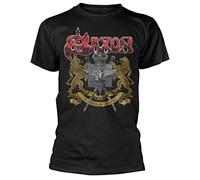 Saxon '40 Years' (Black) T-Shirt (Large)