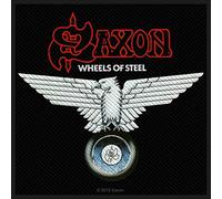 SAXON Aufnäher WHEELS OF STEEL Patch 10 x 9,5 cm Heavy Metal