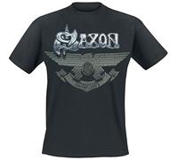 Saxon Est. 1979 Männer T-Shirt schwarz L 100% Baumwolle Band-Merch, Bands