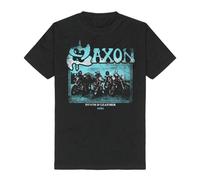 Saxon Never Surrender T-Shirt schwarz in XL