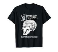 Saxon Unisex-Erwachsene Klassisch T-Shirt Schwarz Kurzarm S