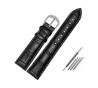 SAXTZDS 12mm - 20mm echtes Leder Uhrenarmband Uhrenzubehör Uhrenarmbänder für Damen Herren Uhren Ersatzbänder, 17mm