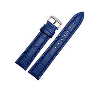 SAXTZDS Dunkelblaues Uhrenarmband für Armband mit Faltschließe Echtes Lederarmband Uhrenarmband 12mm - 23mm, 14mm