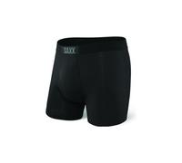 Saxx - Ultra Super Soft Boxer Brief Fly - Kunstfaserunterwäsche, Gr. M, schwarz (Black/Black)