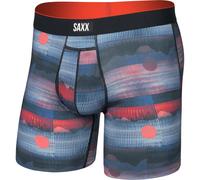 SAXX Boxershorts Sport Mesh, grau/rot