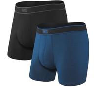 Saxx Underwear Herren Daytripper Bb Fly 2er Pack Boxer (Größe L, schwarz)