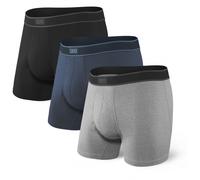SAXX Daytripper Boxershorts schwarz/marineblau/grau (3er-Pack) - L