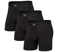 Saxx - Daytripper Boxer Brief Fly 3-Pack - Kunstfaserunterwäsche, Gr. S, schwarz (Black)