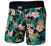 Saxx - Daytripper Boxer Brief Fly - Kunstfaserunterwäsche, Gr. M, bunt (PineappleField/Black)
