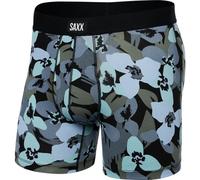 boxer saxx daytripper brief camo flowers blue fog blau