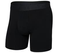 Saxx - Droptemp Cooling Cotton Boxer Brief Fly - Alltagsunterwäsche, Gr. L, schwarz (Black)