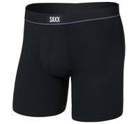 Saxx - Essential Cotton Boxer Brief Fly - Alltagsunterwäsche, Gr. S, schwarz (Black)