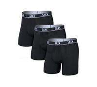 Saxx Underwear Herren Essential Performance 3er Pack Boxer (Größe L, schwarz)
