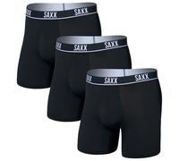 Saxx - Essential Performance Mesh Boxer Brief Fly 3-Pack - Alltagsunterwäsche, Gr. XXL, schwarz (Black)