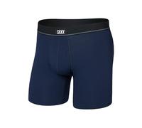 Saxx Herren-Boxershort Essential Cotton, Ballpark Pouch®, 4-Wege-Stretch, Baumwolle/Modal (DE/NL/SE/PL, Alphanumerisch, S, Regular, Regular, Maritim)