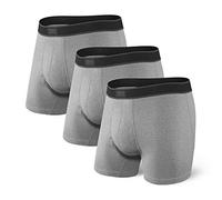 SAXX Herren-Unterwäsche - Daytripper Boxershorts mit integrierter Beutelunterstützung - Unterwäsche für Männer, 3er-Pack, Grau, Größe S, GRAU, Small