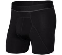 SAXX Kinetic HD Brief Boxershorts schwarz/graue Linien - XL