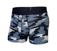 Saxx Men’s Underwear - DropTemp Kühlende Trunk-Boxers mit integrierter Ballpark Pouch TM und Eingriff - Weich, Atmungsaktiv und Feuchtigkeitsregulierend, Tidal Camo-Blau, L