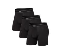 Saxx Men's Underwear Unterwäsche Herren Boxershorts - Daytripper Unterhosen mit integrierter Ballpark Pouch TM Unterstützung - 3er Packung, Schwarz, XL