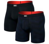 SAXX Multi-Sport Mesh Boxershorts dunkelblau/pechschwarz (2er-Pack) - XL