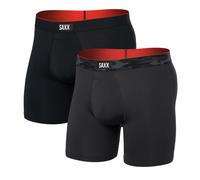 Saxx Multi-Sport Mesh Boxer Brief Fly 2Pk Remote Camo Wb/Black Herren Boxershorts Set L