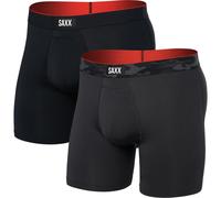 Saxx Underwear Herren Multi Sport Mesh 2er Pack Boxer (Größe L, schwarz)