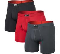 Saxx Multi-sport Mesh Boxer Brief FLY 3PK sunset red/trblnce/fd blk (SRE) XXL