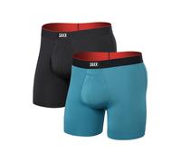 Saxx Underwear Multi-sport Mesh Brief Fly Boxershorts 2 Einheiten M Hydro Blue / Faded Black