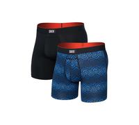 Saxx Underwear Multi-sport Mesh Brief Fly Boxershorts 2 Einheiten S Chain Of Command / Black