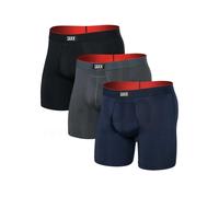 Saxx Underwear - 3er-Pack atmungsaktive Boxershorts - Herren - Multi-Sport Mesh 2Pk - Multi-Sport Mesh 3Pk Turbulence / Navy / Black für Grau M