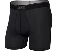 Saxx Underwear Quest Fly Boxer Schwarz M Mann (Herstellerartikelnummer: SXBB70F.BL2.M)