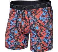 SAXX Quest Quick-Dry Mesh Boxershorts blau rot schwarz - L