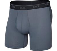 SAXX QUEST QUICK-DRY MESH BOXER BRIEF FLY Funktionsunterwäsche, grau, größe L